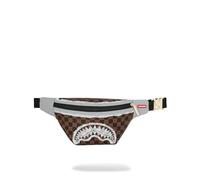Cream And Brown Tear Check Savvy Crossbody
