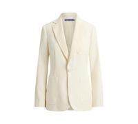 Cream Blazer de lana con solapas de seda 34