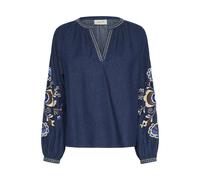 Cream Blusa 'Gro' crema / azul / navy / marrón XS crema / azul / navy / marrón