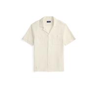 Cream Camisa de pointelle con textura XS