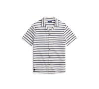 Cream Camisa de punto y pointelle con rayas S