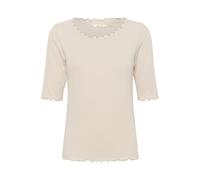 Cream Camiseta 'CRRibba' crema, Talla XXL