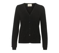 Cream- Cárdigan Negro de Punto con Cuello en V- Knitwear- Mujer- Negro- L- Cárdigan Negro de Punto con Cuello en V