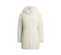 Cream Chaqueta acolchada con cuello embudo XL