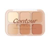 Cream Concealer, Contouring Palette, 6 Color Deep Moisturizing Smooth Application Lightweight Formula, Cosmetic Accessories for Night Out, Shopping, Daily Use, Dating, Parties