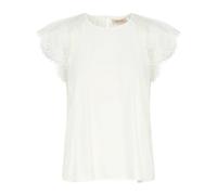 Cream - Elegante Blusa de Encaje en Blanco Nieve - Blouses & Shirts - Mujer - Blanco - XL -