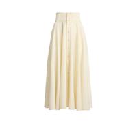 Cream Falda Delilah de gabardina de lana EU 32