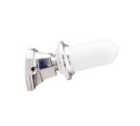 Cream Glass Wall Sconce Elegant Milk White Glass Wall Lamp Chrome Home Decor Lighting Fixture, Bauhaus Aluminum Art Wall Sconces For Bedroom Bedside Living Room Hallway CAF