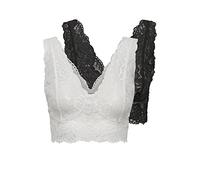 Cream Glazecr Top 2 Pack Camiseta Interior, Blanco y Negro, XXL para Mujer