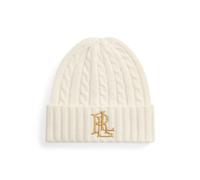 Cream Gorro en punto de ochos con logotipo TALLA ÚNICA