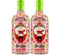 CREAM HEROES | Crema de Fresa con Tequila | 70 cl/700 ml | Capitán Fresón (Paquete de 2)