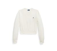 Cream Jersey de algodón con cuello de pico M