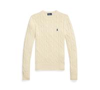 Cream Jersey de algodón en punto de ochos XXL