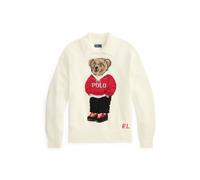 Cream Jersey de lino y algodón con Polo Bear M