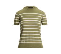 Cream Jersey de manga corta con rayas S