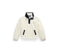 Cream Jersey de polar de fibra larga Polo Bear M