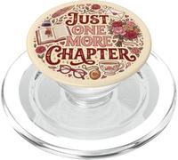 Cream Just One More Chapter Romantic Bookish Aesthetic PopSockets PopGrip para MagSafe