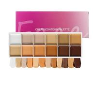 Cream Makeup 12-Color Contour Kit, Concealer for Women, Versatile Cream Cosmetics for Mature Skin, Offices Parties Weddings Travel Date Bridal, Portable Complete Face Set