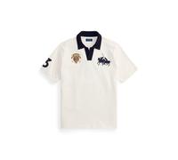 Cream Polo de punto jersey con escudo Classic XXL