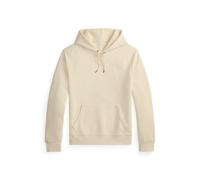Cream Sudadera de punto doble con capucha XXL