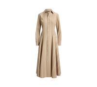 Cream Vestido camisero con paneles de algodón ES 34