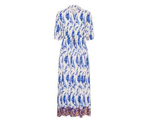 Cream Vestido camisero 'CRAlora' camelo / azul / azul neon / blanco 36-38 camelo / azul / azul neon / blanco
