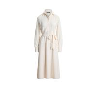Cream Vestido camisero de georgette doble 38