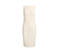 Cream Vestido de cóctel de encaje sin mangas 42