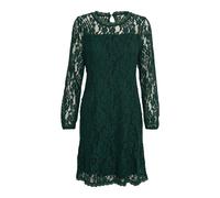 Cream - Vestido de encaje con mangas abullonadas - Dresses - Mujer - Verde - M -
