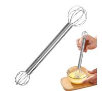 Cream Whipper, Double Head Stainless Steel Muddler, 7,87 x 1,38 x 1,18 pulgadas Ergonomic Blender Japanese Mixing Tool for Stirrring, Kitchen Cooking, Home Use, Huevo, Fruta, Salsa, Sop, Ensalada