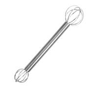 Cream Whipper Tool, Double Head Miso Muddler, Ergonomic Stainless Grip, Multi edge Mixing Design, Japanese Style Blender for Cooking, Kitchen, Sauce, Egg Salad, Batters, Baking, Women, Men