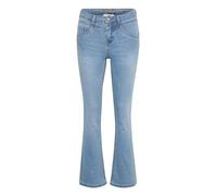 Cream Women's Jeans Bootcut Legs Full-Length Slim Fit Regular Waistband, Austin Light Blue Denim, 33W De Las Mujeres
