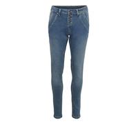Cream Women's Jeans Skinny Fit Midrise Waist Button Fastening Regular Waistband, Rinse Dark Blue Denim, 31 W De Las Mujeres