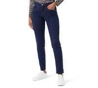 Cream Women's Jeans Skinny Fit Midrise Waist Regular Waistband 5 Pockets, Jeans De Las Mujeres, Dark Blue Denim Blue Stitching,