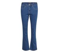 Cream Women's Jeans Slim Fit Bootcut Legs Midrise Waist Regular Waistband, Indigo Blue Denim, 34 W De Las Mujeres