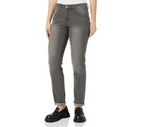 Cream Women's Jeans Slim Fit Straight Legs Cropped Lenght Midrise Waist, Grey Denim, 27 W De Las Mujeres
