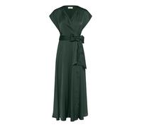 Cream Women's Maxi Dress Formal V-Neck Short Sleeves Tying Belt Ankle Length Vestido, Ponderosa Pino, 42 para Mujer