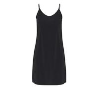 Cream Women's Slip Dress Underdress Spaghetti Straps Slim Fit V-Neck Knee-Length Vestido, Pitch Negro, XS Mujeres