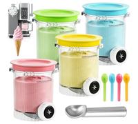 CREAMi - Juego de 4 recipientes para máquina de helados y helados Ninja Swirl (sin BPA)