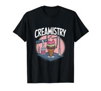 Creamistry Helado Química Diversión Camiseta gráfica económica, Hombre, Negro, XL