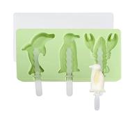 Creams Tool - Moldes de silicona para helados, moldes para paletas, dibujos animados, serie de mascotas, muñecos de nieve, paletas de hielo para adultos
