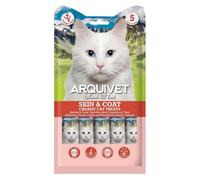 Creamy Cat Treats Skin & Coat Salmón y Atún para Gatos 5x14 g