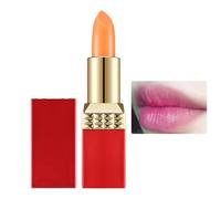 Creamy Lipstick, Long Stay Lipstick, Creamy Lip Color, Waterproof Formula, Natural Finish, 1 Pack for Dry Lips Makeup, Casual Look, Daily Wear, Office Use, Nude, Red