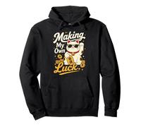 Creando Mi Propia Suerte - Gato de la Fortuna Sudadera con Capucha