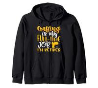 Creando mi Trabajo de Tiempo Completo Estoy Jubilado Crafter Sudadera con Capucha