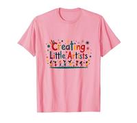 Creando pequeños Artistas: inspirando la Creatividad Joven Camiseta, Hombre, Rosado, XL