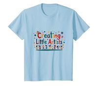 Creando pequeños Artistas: inspirando la Creatividad Joven Camiseta, Niños, Azul Bebé, 10 años