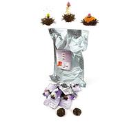Creano Flores de Té Negro Paquete XL 36 uds - 3 Variedades de Té Negro Aromatizado - Formato Ahorro para Hostelería y Oficina
