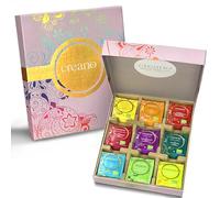 Creano Set de regalo de té de hierbas orgánicas "Orgánico Herbal Tea" - 45 bolsas de té orgánicas en 9 diferentes variedades - 90 g