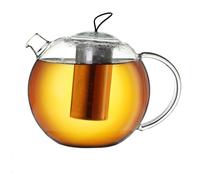 Creano Tetera JUMBO de Vidrio de Borosilicato 1,5l con Filtro de Acero Inoxidable - Tetera de Gran Capacidad para Té en Rama y Flores de Té